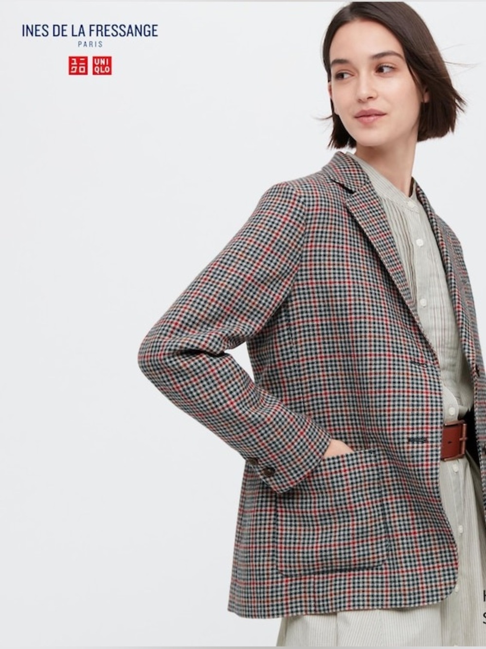 UNIQLO x Ines de la Fressange
 Tweed Jacket, size:M